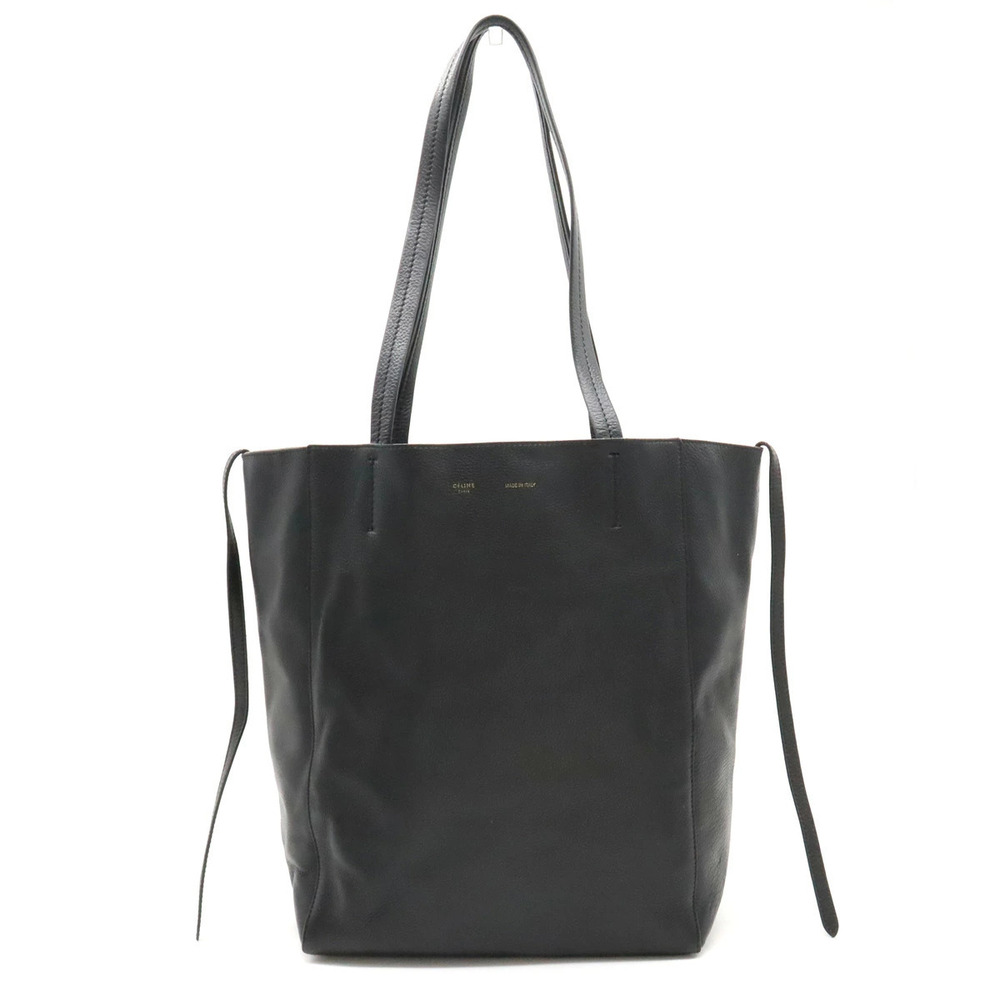 Celine Cabas Phantom Tote Bag Shoulder Hobo Leather Black